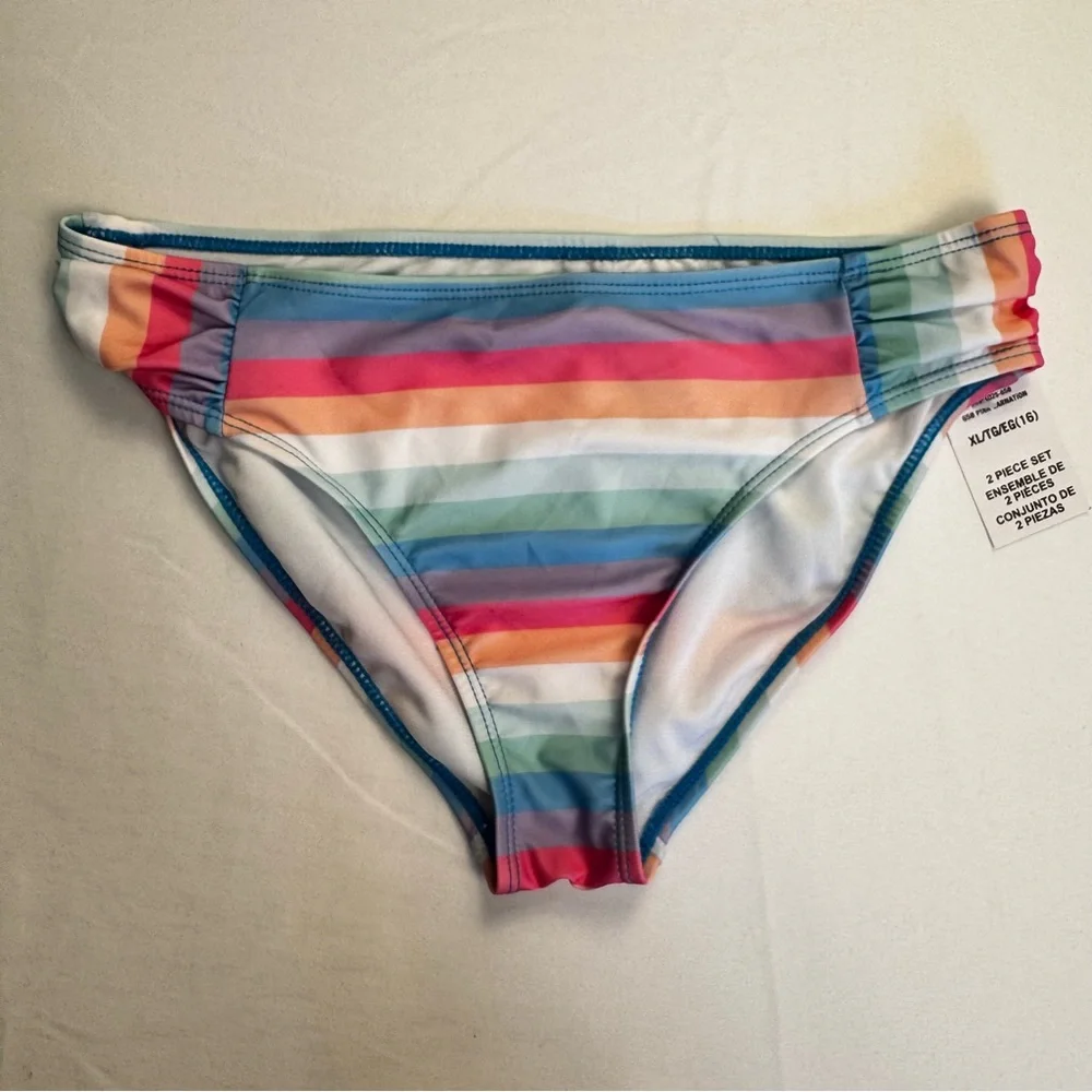 Nautica Girls' Two-Piece Bikini Swimsuit‎ Set, UPF 50+ Sun Protection, Quick-Dry